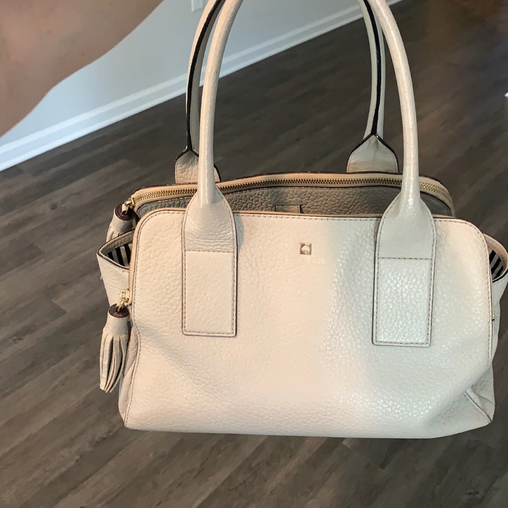 Used - Kate Spade bone grey purse